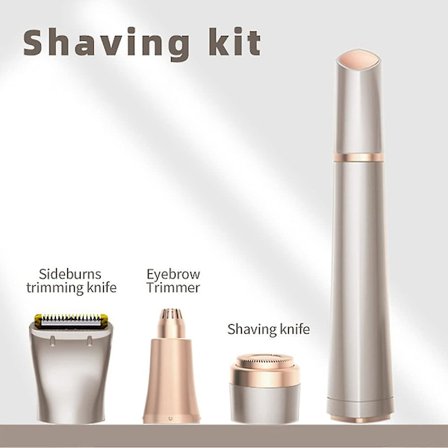 Ansikts Epilator Smärtfri Hårborttagning Epilatorer 3-i-1 Epilering Kropp Ansiktshårborttagare Epilator Batteridriven