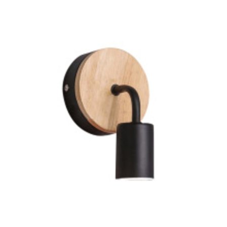 2 Pak Moderne Kreativ Vintage Træ Smijern Vægslampe, E27 Vægmonteret Sengelampe, Læselampe (Uden Pære)