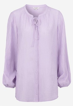 Cellbes of Sweden - Vævet tunika med struktur i lyslilla til damer i størrelse 50/52