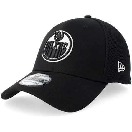 New Era - Negro flexfit Gorra - Edmonton Oilers 39THIRTY Eg Neo Black/White Mesh Flexfit @ Hatstore