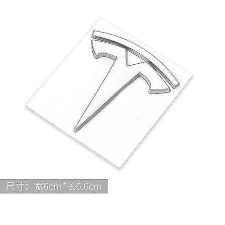 3D-metallinen auton tunnusmerkki -tarra, automallin rungon takaluukun tarra, lisävarusteet, yhteensopiva Tesla Roadster Model X Model Y Model S Model 