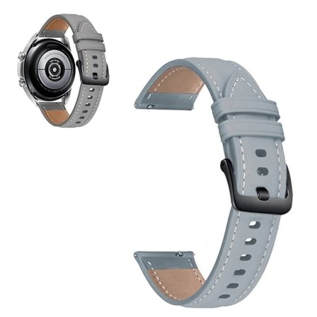 Universal cool genuine leather watch band - Grey