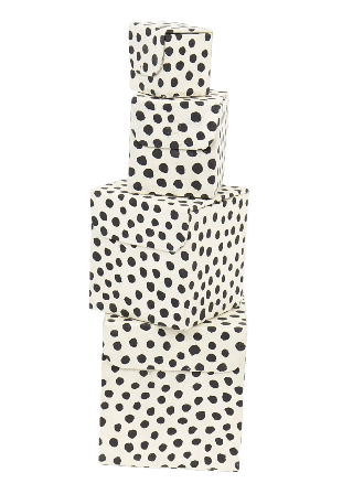 A World of Craft Papplåda 4-set DOTTED Lådor Förvaring Flerfärgad ONESIZE