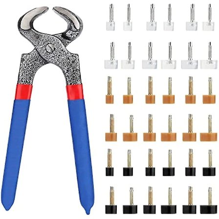 36 paria korkokenkien korkolappuja ja korjauskärkiä sekä stiletto-pihdit, 6 kokoa liukumattomia korkokenkien vaihtokorkoja naisten korkokenkiin, 