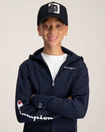 Champion Hooded Full Zip Sweatshirt Sininen Hupparit/Hoodie Pojat - Kids Brand Store