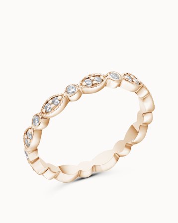 Alliansring Ester 18K Roséguld - Förlovningsringar & Vigselringar hos Vanbruun