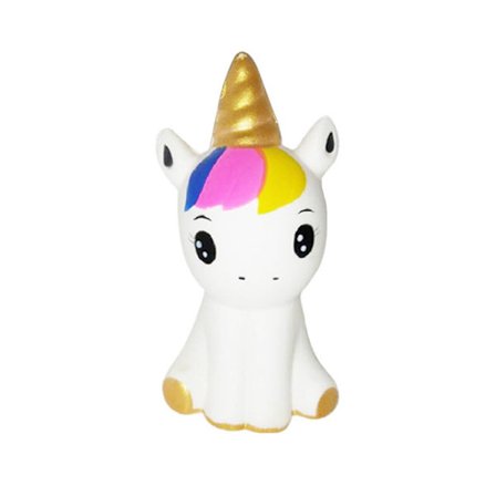 Unicorn Squishy Mjuk Stressleksak - Guld