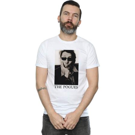 The Pogues Shane Photo T-shirt för män Vuxen S-3xl Txu92 White XL