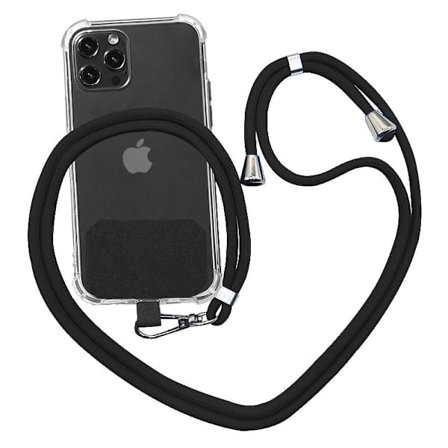 /EA/Set of 2 Universal Cell Phone Lanyards, Cell Phone Attachment Strap is Compatible with Most Smartphone Cases (Black)
