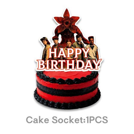 Stranger Things Bursdagsfest Dekorasjoner Ballongsett Engangstallerkener Duker Barnebursdagsgaver Babyshower