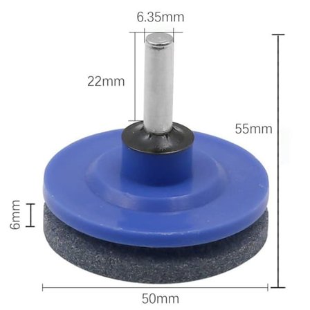 6-Pakke Slipesett for Gressklipper - Svart, Effektivt Vedlikehold av Blader