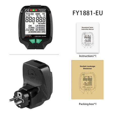 Socket Tester Polarity Phase Pheck Detector EU EU