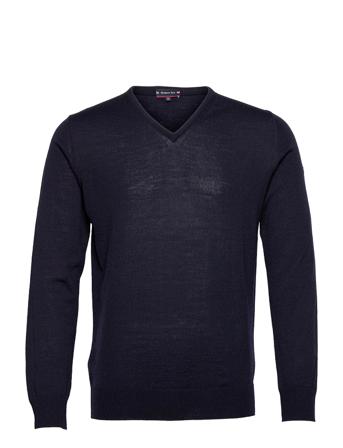 Sweater Noyal Strikkegenser V-krage Blå Armor Lux