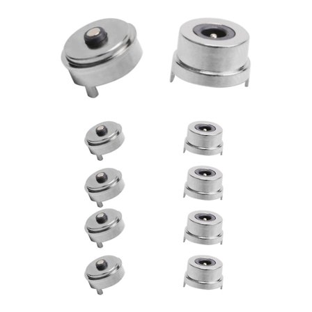 Magnet fjederbelastet Pogo Pin-stik, enkelt fjederben, 2 poler, opladningsstrøm, han-hun-sonde, loddetråd og printkort