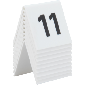 Bordsskylt Siffror 11-20 Securit
