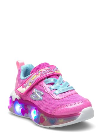 Skechers Girls Eternal Heart Lights Ton Of Love - Pink - 24