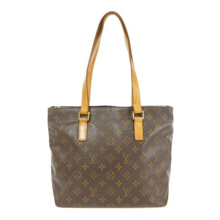 Louis Vuitton Vintage, Pre-owned Cabas Piano Monogram Tote Bag Bruin, Dames, Maat:ONE Size,leer