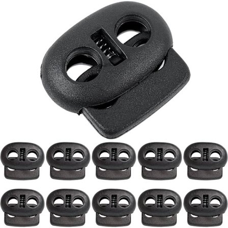 Snorestopper, 2 huller, 20 x 18 mm, Hul 4 x 4 mm, Ideel til Ø,ZQKLA