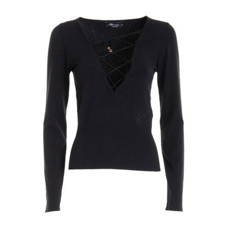 Blumarine Sweater Sort, Dame