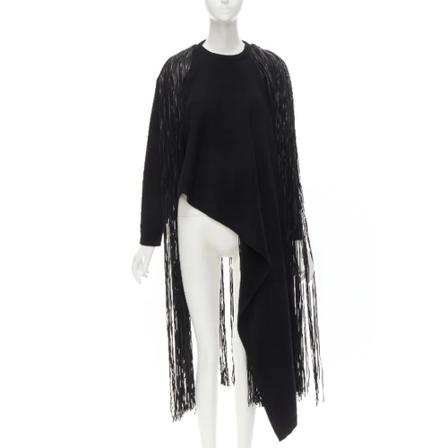 Valentino Vintage, Pre-owned Wool tops Zwart, Dames, Maat:M,wol