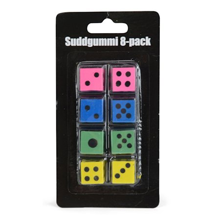 Suddgummi Tärning 8-Pack