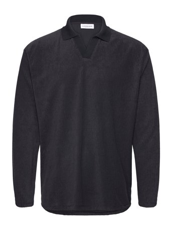 Lindbergh | V-Neck Jacquard Polo L/S | L