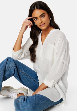 ONLY Apeldoorn Solid V-Neck L/S Shirt Klær