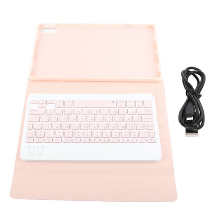 Magnetisk Bluetooth trådløst tastaturdeksel for Lenovo Tab P11 2. generasjon 11,5 tommers nettbrett 2023 Rosa