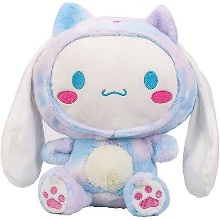 Fargerik Cinnamoroll Plysjleke 37cm, 14.5' Kawaii Tegneserie Stjerneøyne Cinnamoroll Dukke Kosedyr Leke Gaver til Gutter Jenter