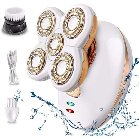 Elektrisk barbermaskine til kvinder, smertefri og fejlfri, vandtæt intim hårfjerner til armhuler, ben, arme, USB-genopladelig