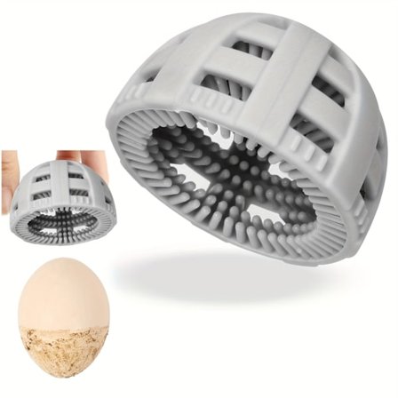 1 stk. Silikone Æggebørste - Bærbar, Blød Børste Æggevaskeværktøj til Gård & Hjemmebrug, Ideel til Udendørs & Køkken [DB]