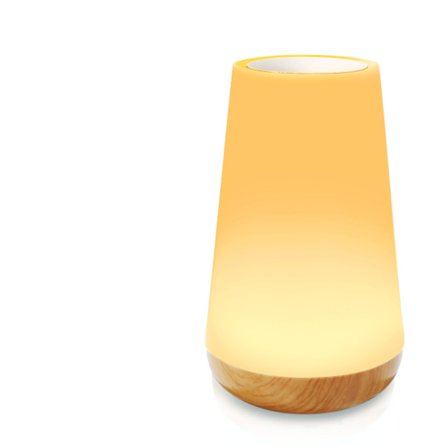 Berøringslys, bærbar dimbar nattbordslampe for soverom med rask USB-ladeport, 5 nivåer med varmt hvitt lys og 13 fargeskiftende RGB-nattlys