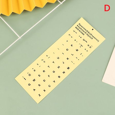 1ark Standard spansk portugisisk gennemsigtigt tastatur