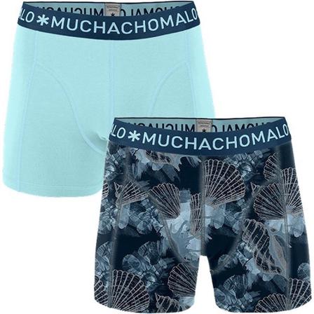 Muchachomalo, 2-Pack Boxershorts Blauw, Heren, Maat:S,elastaan