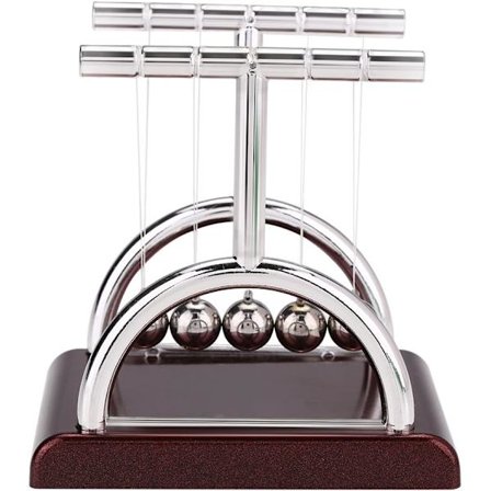 Newtons vagga balansboll i stål pendel balansbollar vetenskap