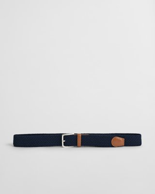 GANT - Elastisk flettet belte til herre evening blue