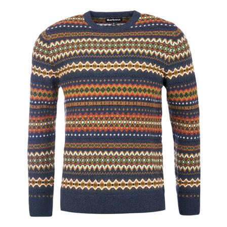 Barbour, Round-neck Knitwear Blauw, Heren, Maat:L