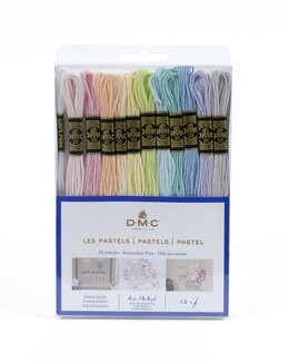 DMC Sticktwist Mouliné Pastels 12-er Pack