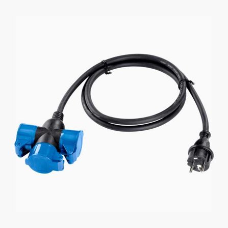 Jordat Utomhus Grenuttag 3-Vägs 1.5 m H07RN-F Gummikabel - Biltema