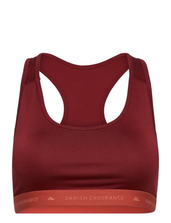 Microfiber Sports Bra 1 Pack Lingerie Bras & Tops Sports Bras - ALL Röd Danish Endurance