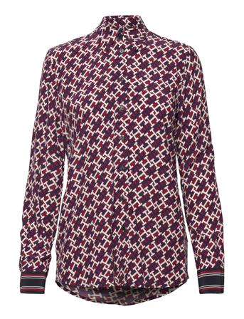 Vis Mongram Fleur Shirt Ls Patterned Tommy Hilfiger