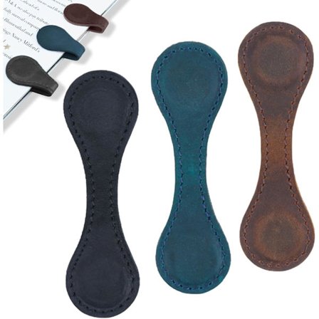 Magnetiske bogmærker fra Pieces, magnetiske læderbogmærker til kvinder, dobbeltsidede magnetiske bogmærkeklemmer, bogtilbehør, gave til bogelskere, 