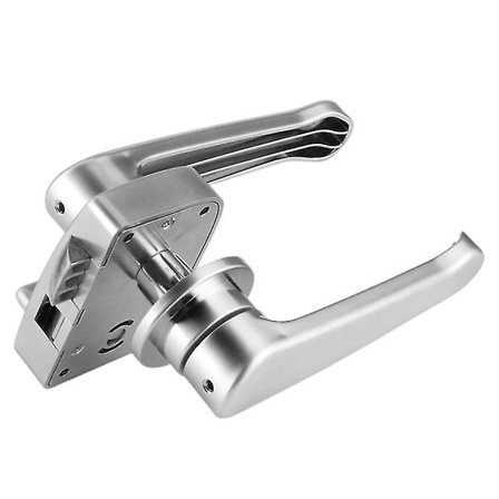 Dörrlås, Toalett Dörrlås Set Polerad Krom Badrum Handtag Knopp för Husbil Yacht