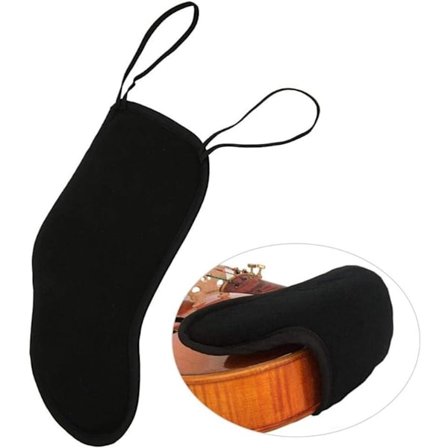 ING Justerbar fiolinskulderstøtte for 3/4 4/4 fiolin polstret skulderstøtte musikkinstrument for voksne og studenter fiolinhakebeskytter fiolin svart