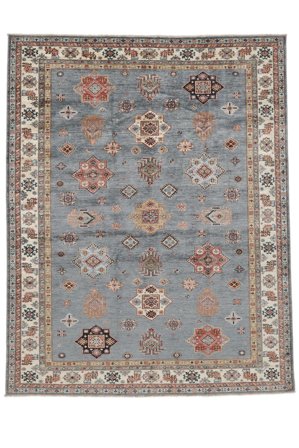 Orientalisk Kazak Ariana Matta 246X311 Mörkgrå/Brun Ull, Afghanistan