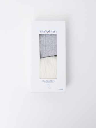 Jean Paul - Nenna 2 pk sokker - Dame - Hvit - Undertøy - ONESIZE