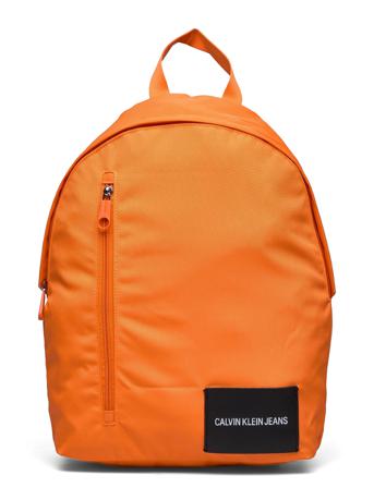 Round Bp 43W/Front Zip Rygsæk Taske Orange Calvin Klein