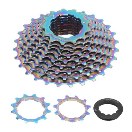 Cykelkassette Fluehjul Sammenklappelig 11 Hastighed 11T‐28T Farverig Fluehjul til Mountainbike