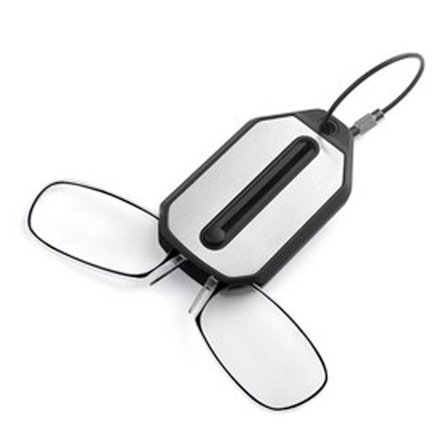 Kompaktit lukulasit nenäklipsillä (2.00 diopteria)