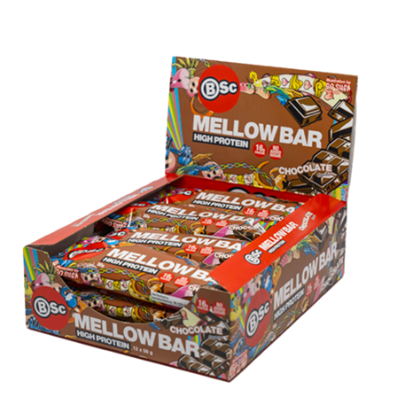 12 x BSc Mellow Bar 50 g Chocolate - Bodyman.dk
